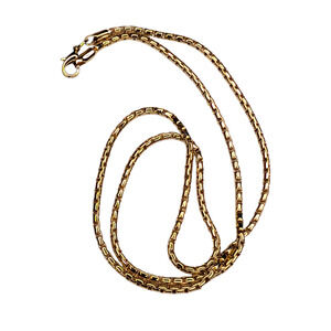 Yellow Gold Metal‎ Rope Chain Necklace 12in Jewelry